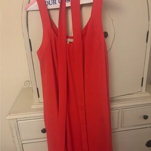 Banana Republic Vibrant Red Backless Dress